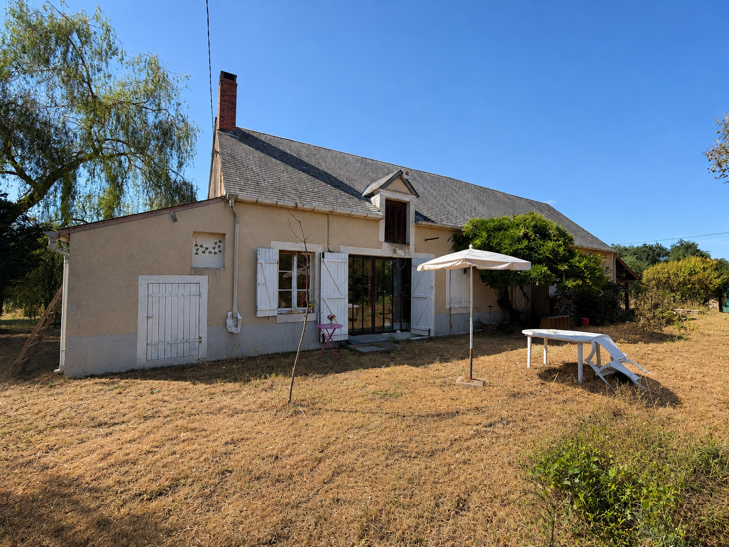 Longère berrichonne sur terrain de 5 270 m2